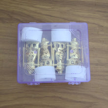 Flameless LED tealights used as festival decoration on a traditional Indian setup.