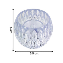 Crystal style LED lamp showing on/off switch and battery compartment