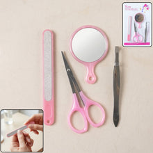 4 in 1 manicure kit with nail scissors and files