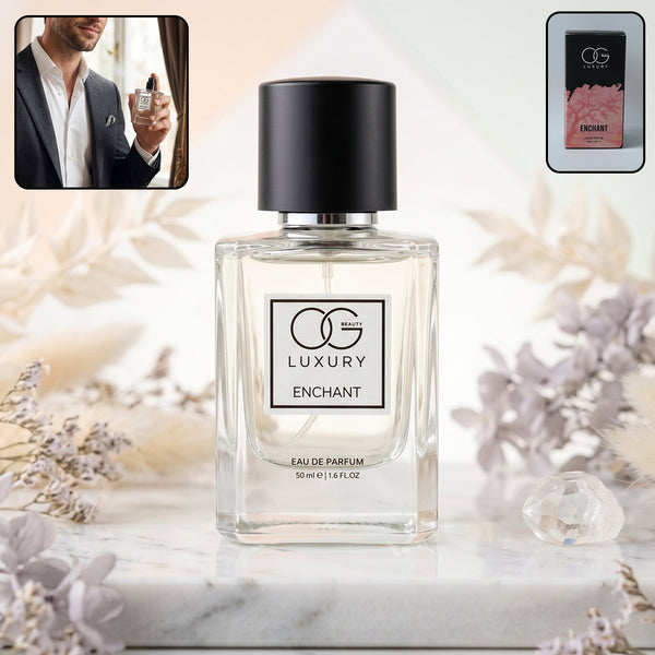 Enchant Eau De Parfum 50ml glass bottle front view showcasing elegant scent