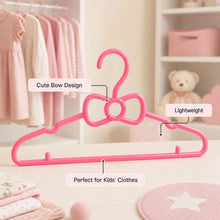 Non slip kids hangers for organised wardrobe storage