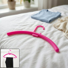 Plastic wardrobe clothes hanger rack for closet organization