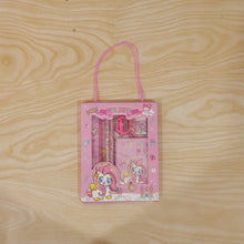 Unicorn theme school stationery set