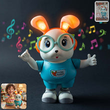 Cute swing rabbit toy with light-up ears for kids