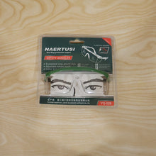 Safety goggles worn for eye protection during industrial tasks