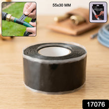 Close-up of waterproof silicone tape sealing a leaking pipe