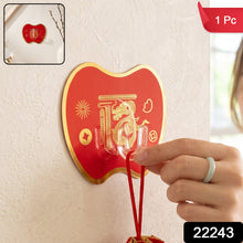 Decorative adhesive wall hook for keys and small accessories