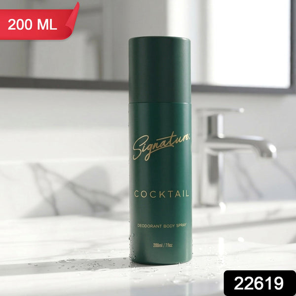 Cocktail fragrance body spray for men, 200ml, long-lasting deodorant spray