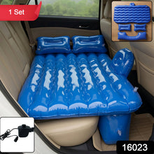 Car travel air bed with included pillows for comfortable rest