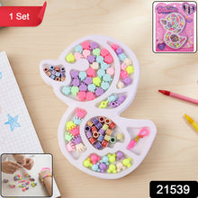 DIY craft set featuring assorted beads and charms for children
