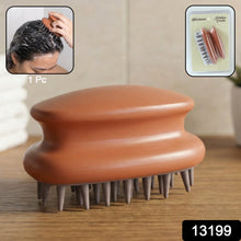Ergonomic scalp massage brush with comfortable grip for shampooing