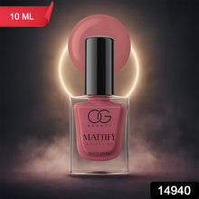 OG Beauty Mattify Pink Nail Paint brush applicator close-up with smooth application