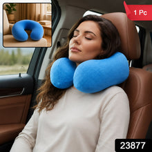 Blue travel pillow head support