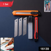 Heavy duty utility cutter knife with retractable snap off blade