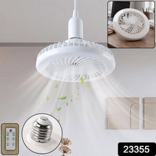 E27 socket ceiling fan with LED light and remote control