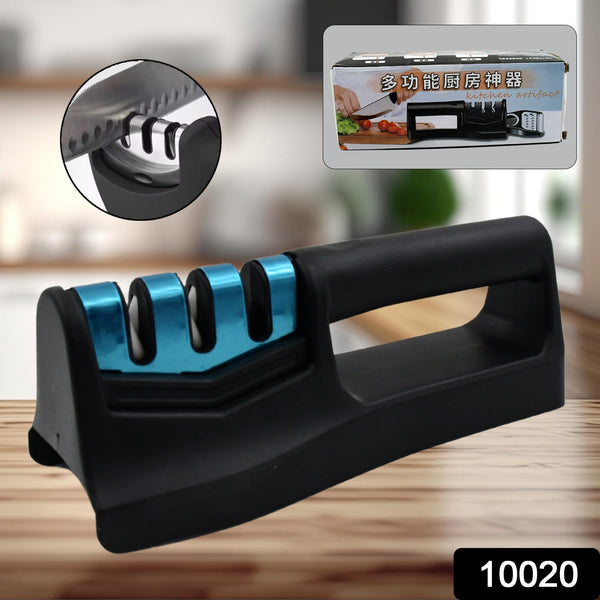 Knife Sharpener for Kitchen | Knife Sharpener Handheld Knives & Pocket Knife Sharpener | Knife Sharpener for Chefs & Serrated Knife (Chopper Not Included / 1 Pc)