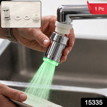 Colour changing LED tap aerator for kitchen sink
