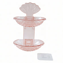 Self adhesive double deck soap dish for shower and basin