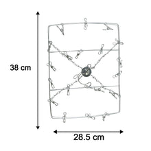 Space saving multi peg hanger for balcony and indoor drying