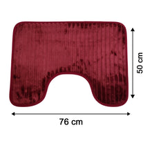 Bathroom Mat Set with Toilet Contour Rug and Lid Cover, Anti Slip (3 Pc Set)