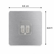 Size guide for transparent self-adhesive wall hook