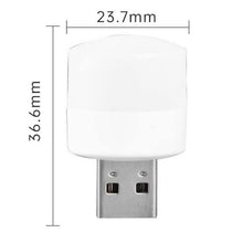 Measuring chart of dimensions for yellow USB LED night lamp
